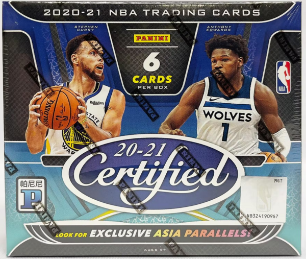 2020-21 Panini Certified Asia Tmall Edition Box- Anthony Edwards, Lamelo Ball RC, Parallels